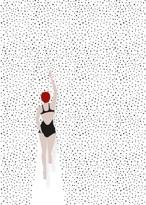 Swimming points - Unframed art print