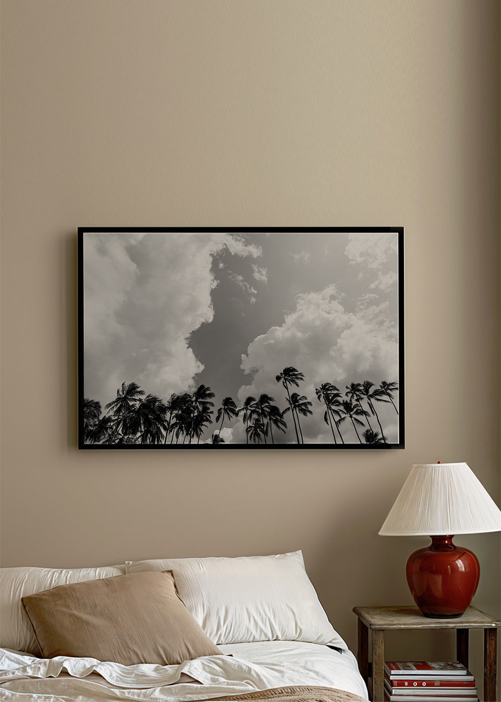 Arte paesaggistica con palme e cielo drammatico – Product2