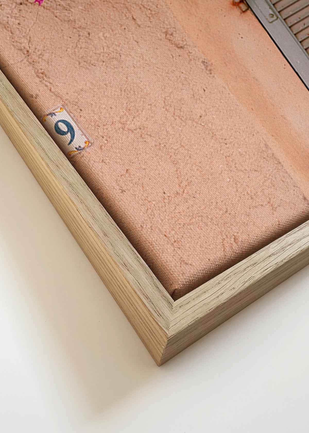 Stampa botanica: buganville sulla porta antica – Canvas detail
