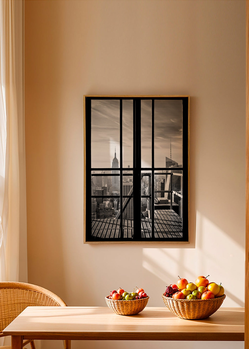 Quadro città vista dalla finestra – Canvas1