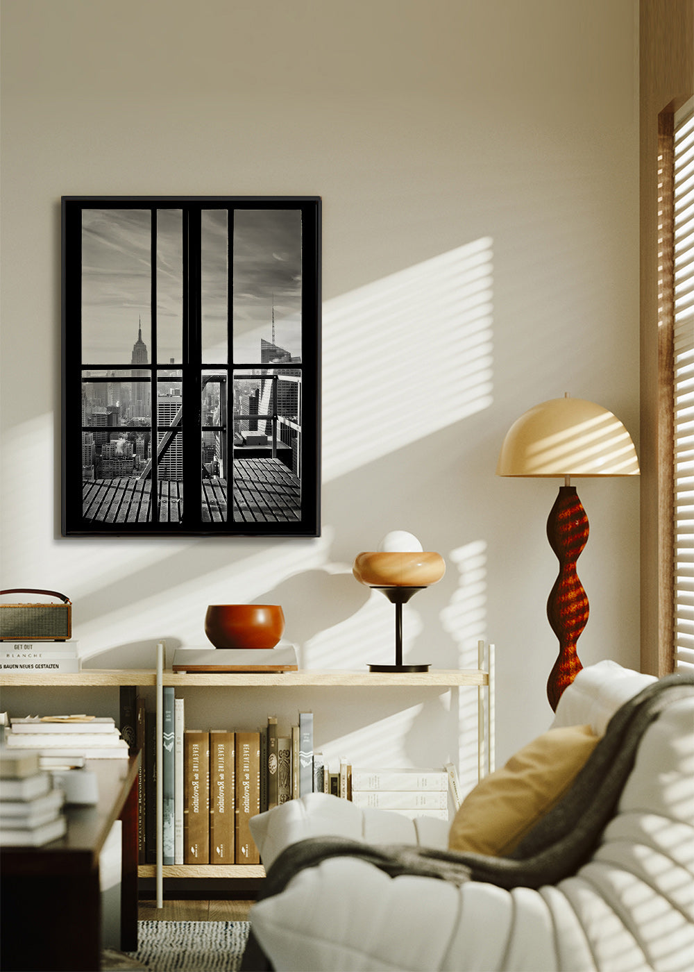 Quadro città vista dalla finestra – Canvas2