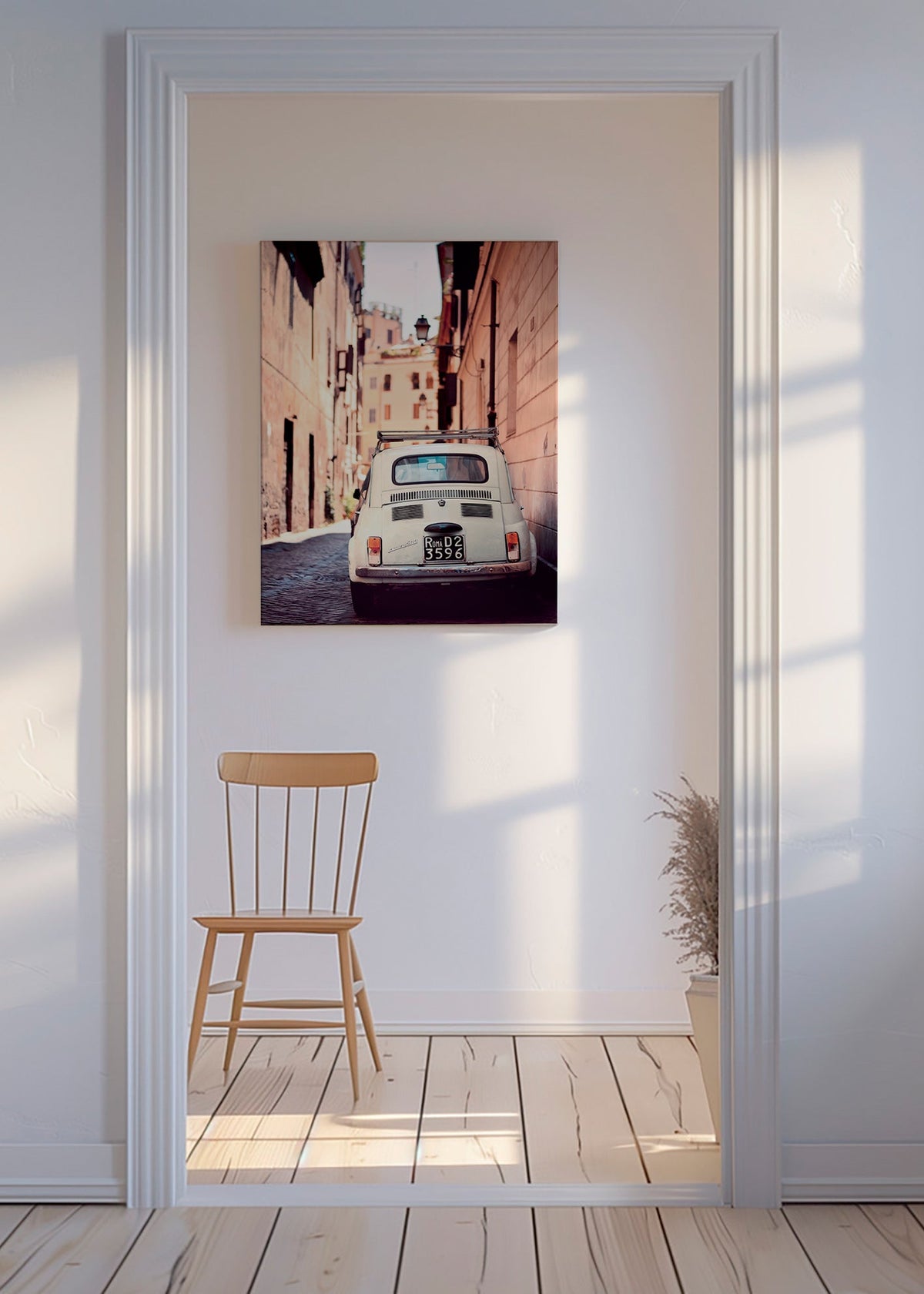 Arte da cucina in viaggio: auto d'epoca in via romana – Canvas