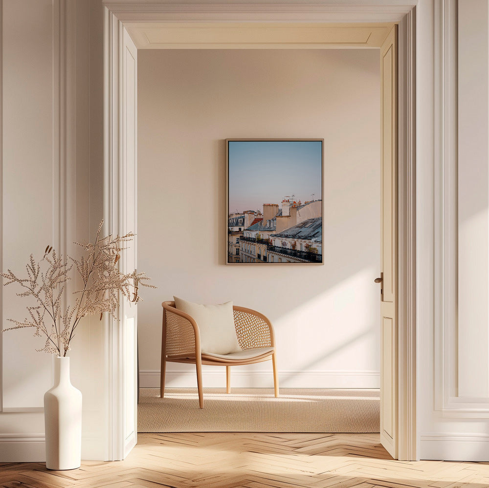 Quadro città con tetti all'alba – Canvas1