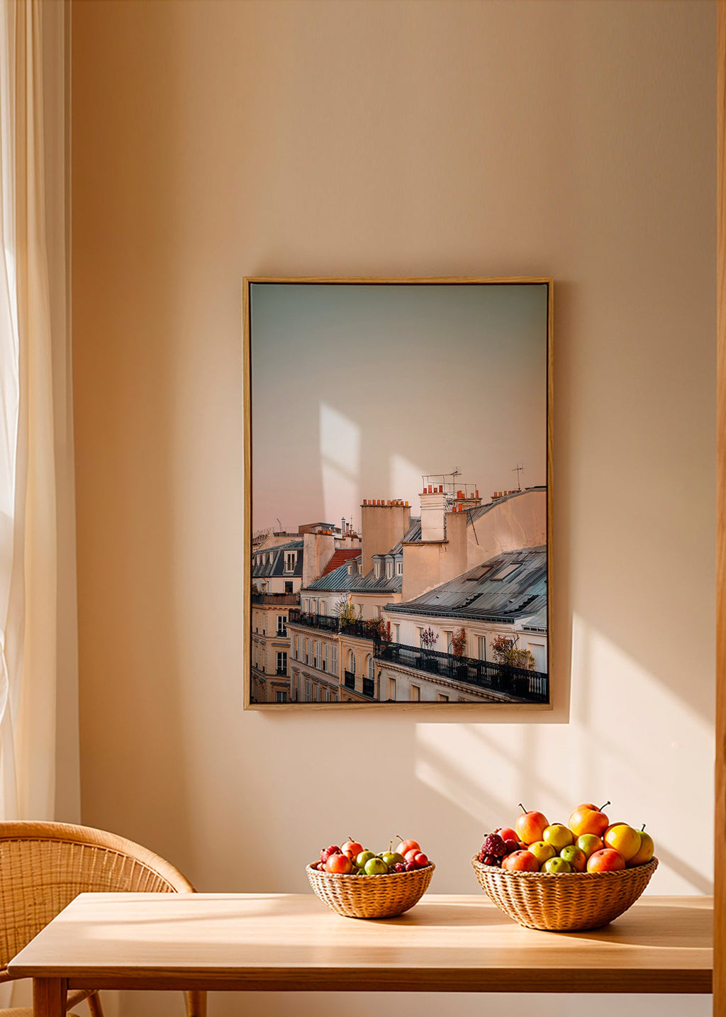 Quadro città con tetti all'alba – Canvas2