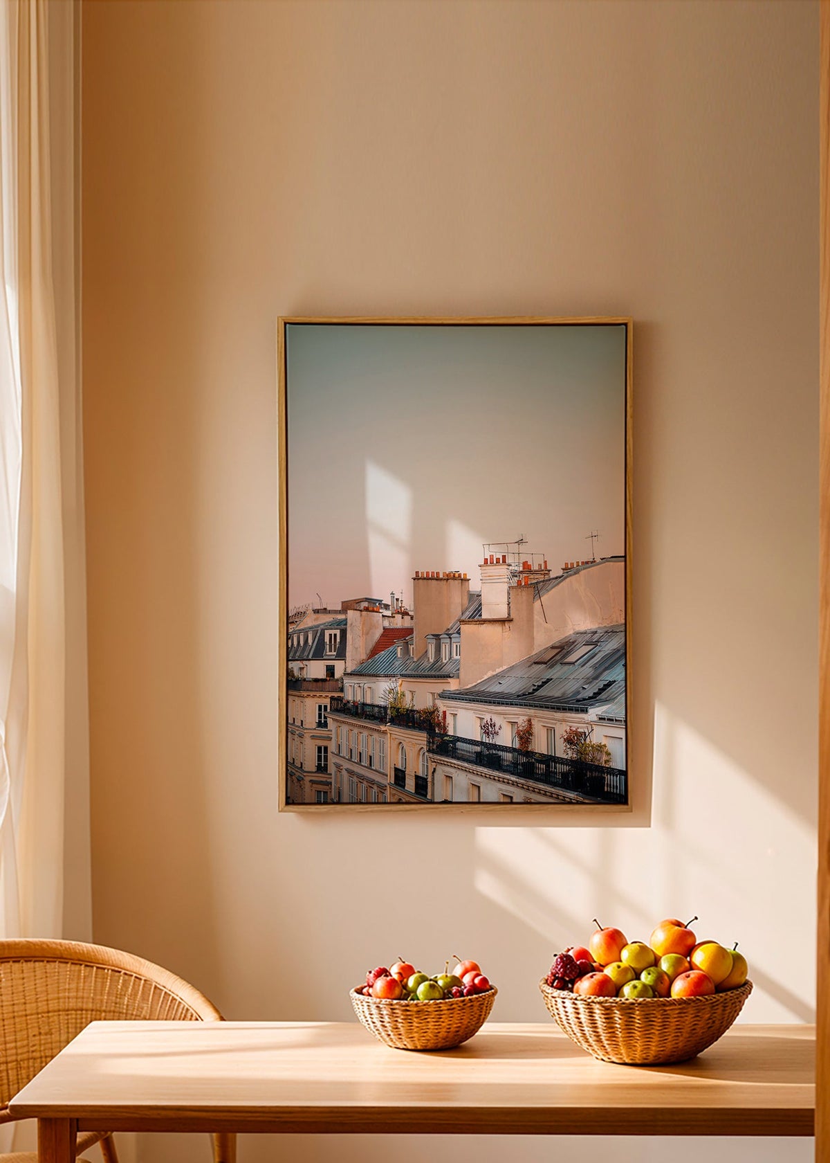 Quadro città con tetti all'alba – Canvas2