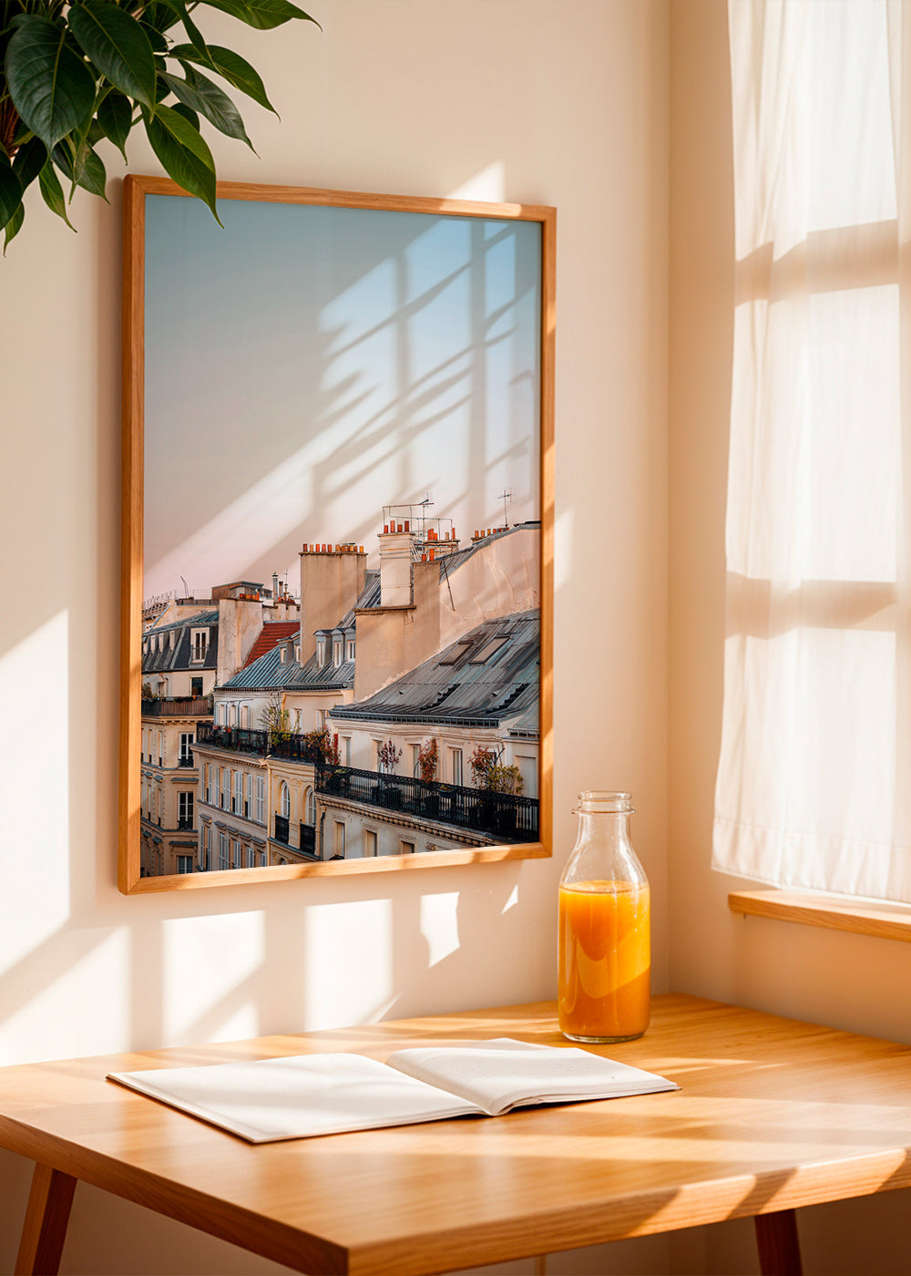 Quadro città con tetti all'alba – Product3