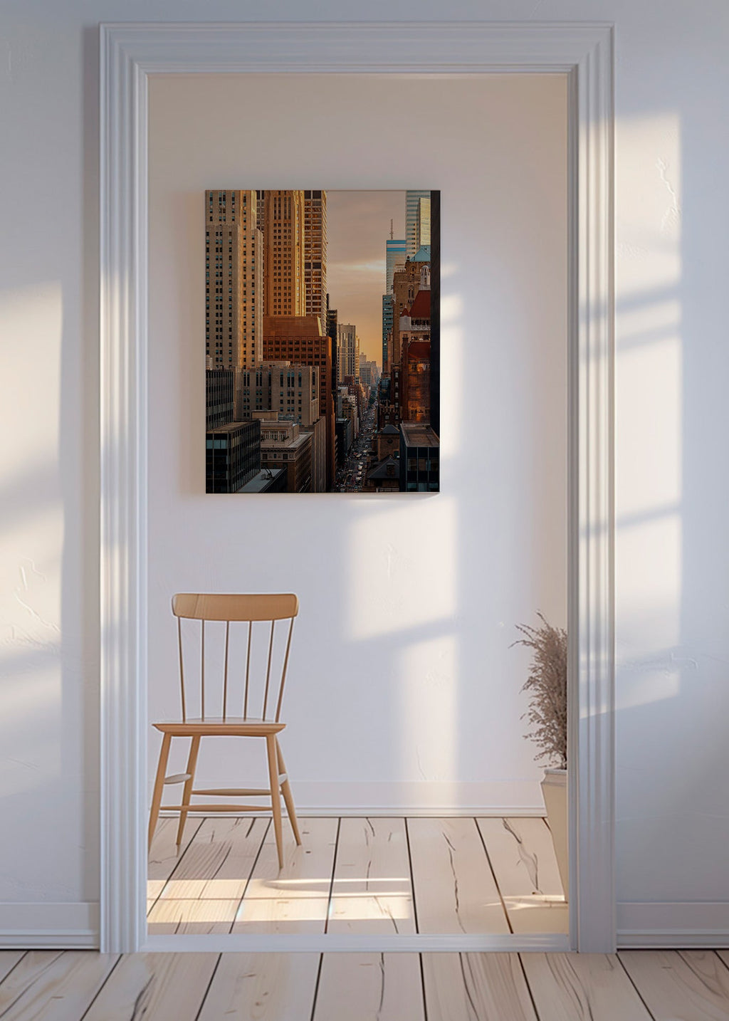 Paesaggio urbano all'alba – Canvas