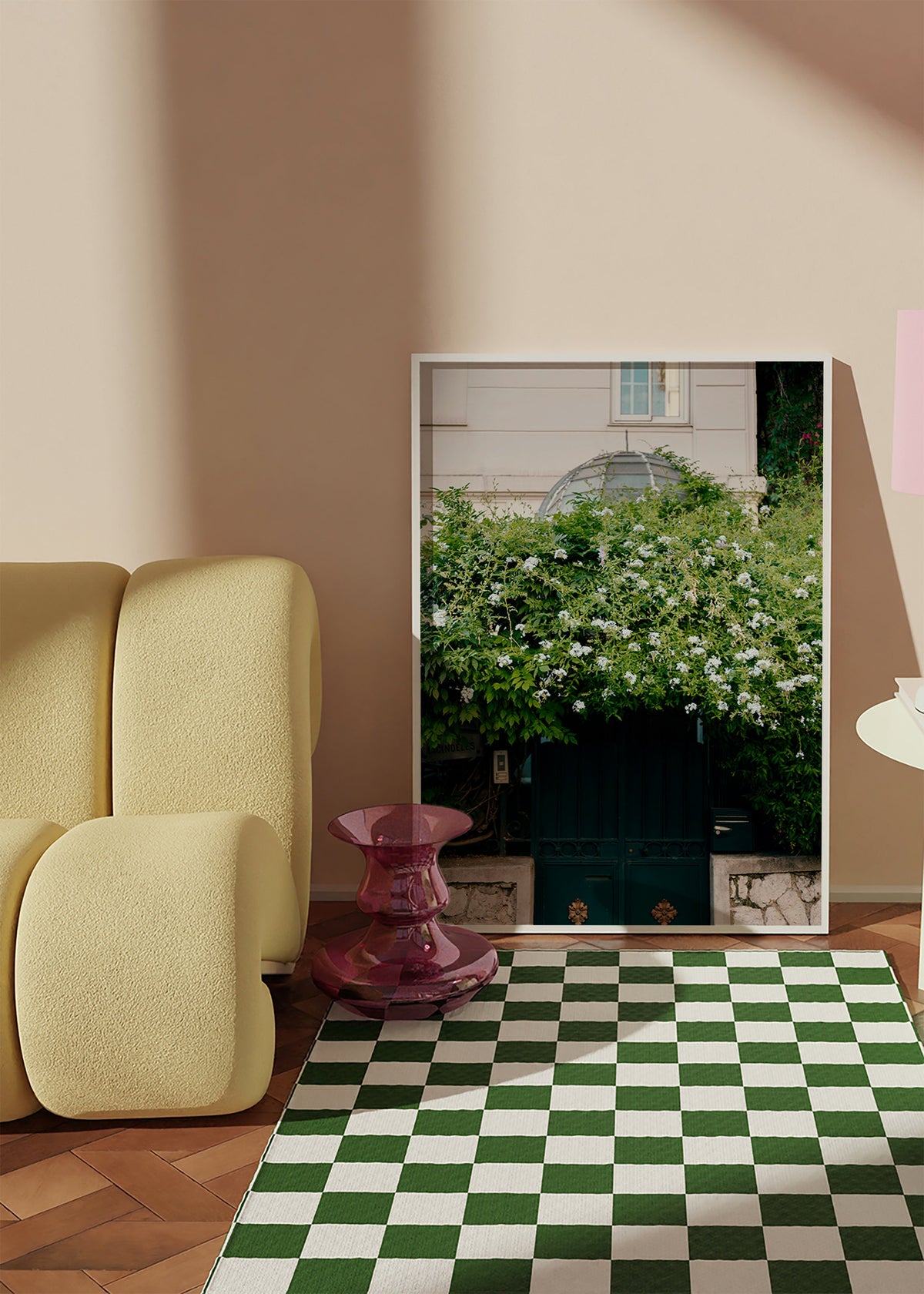 Stampa botanica con vite bianca sul portale – Product2