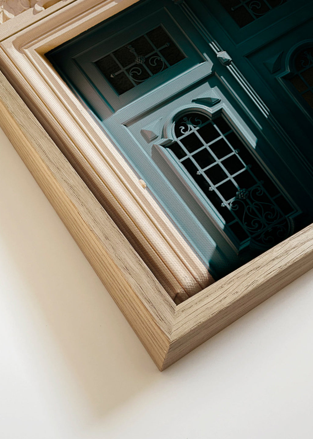 Arte da città: porta verde e numero 15 – Canvas detail