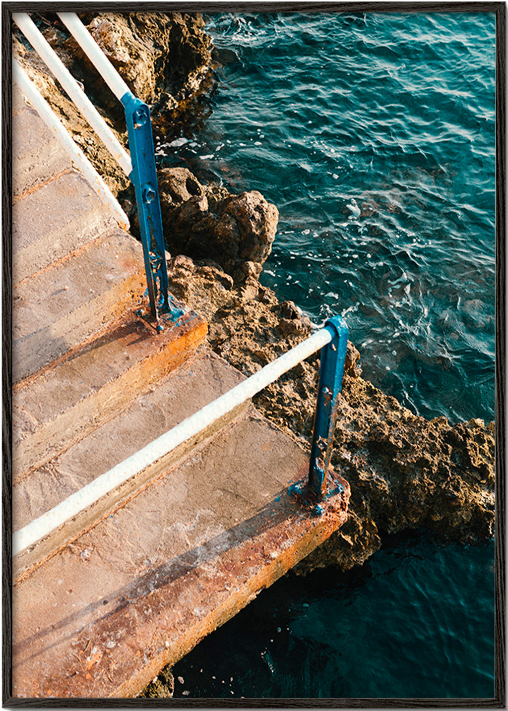 Arte paesaggistica: scala sul mare – Black Frame