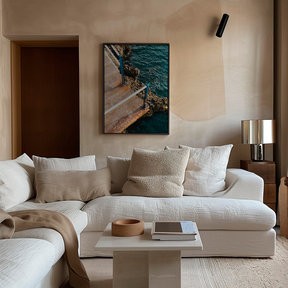 Arte paesaggistica: scala sul mare – Canvas1