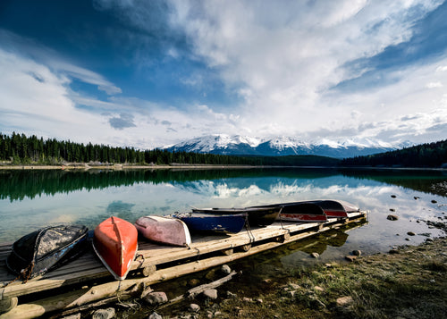 Canoes - Unframed art print