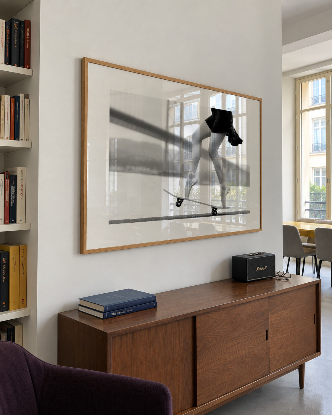 Skater Girl - Framed poster in an interior