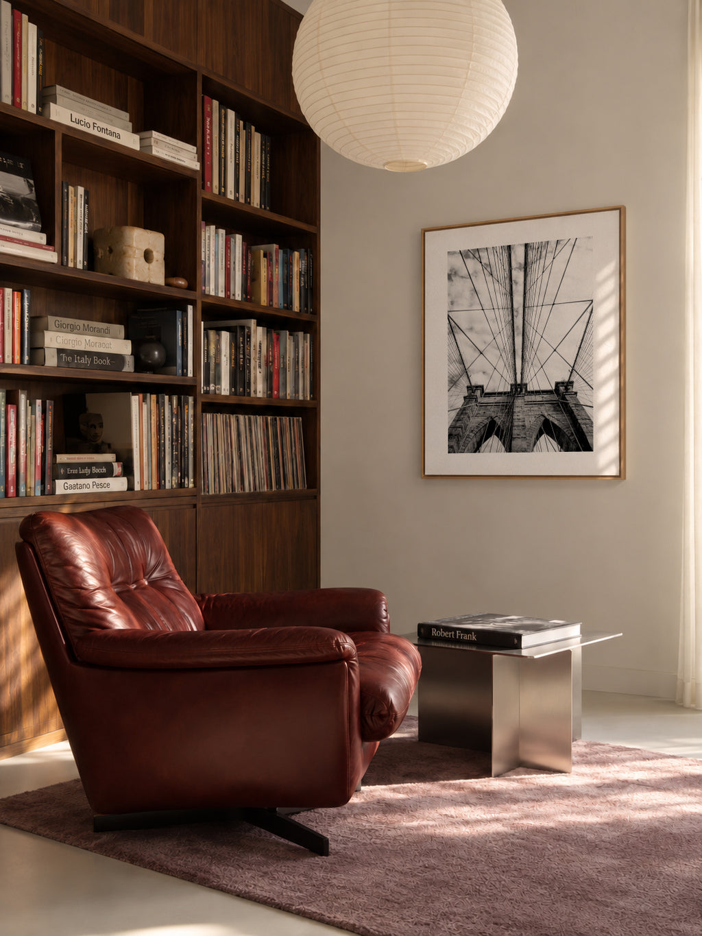 The bridge - Framed canvas in an interior