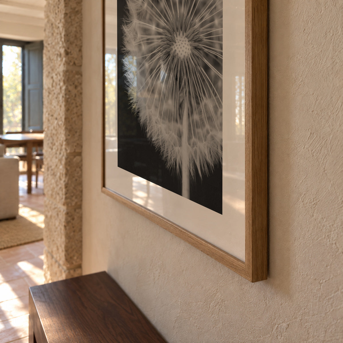 Dandelion - Framed poster detail
