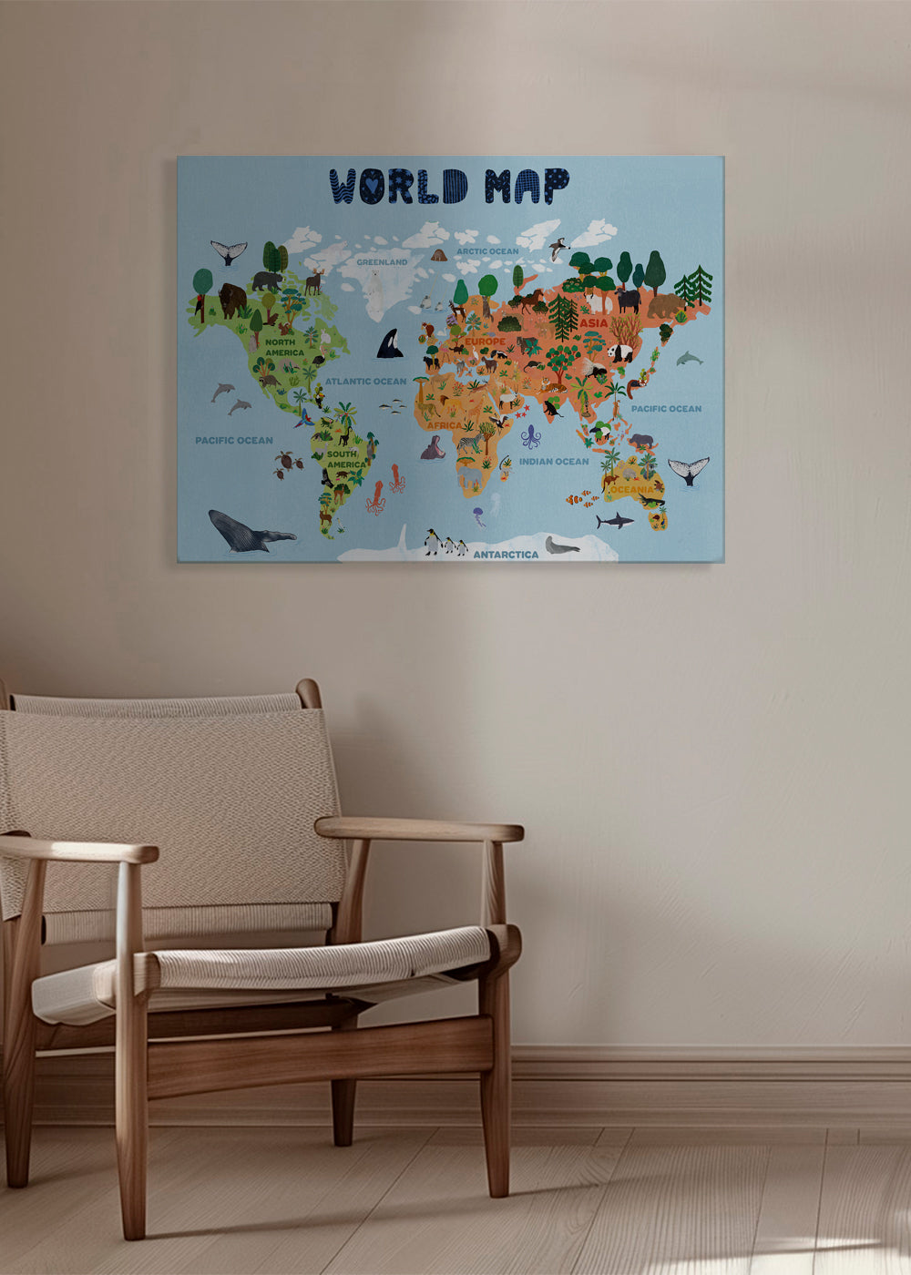 World map for kids - jotadejai