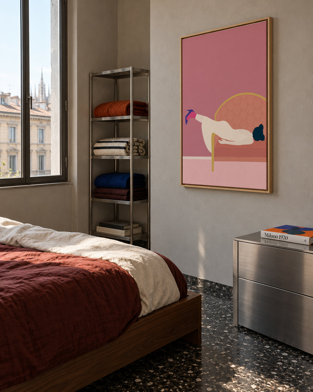 Maddies Mood - Framed canvas in an interior