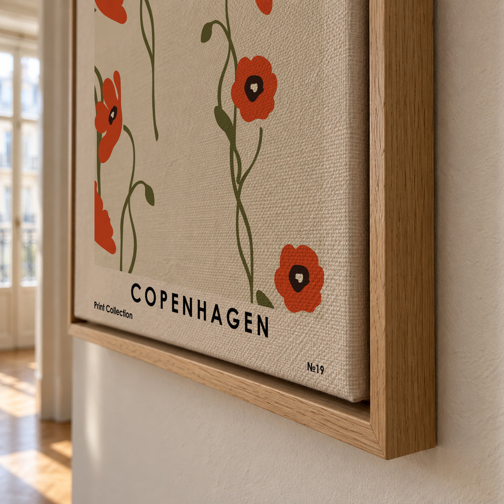 Flower Market Copenhagen - Framed canvas detail
