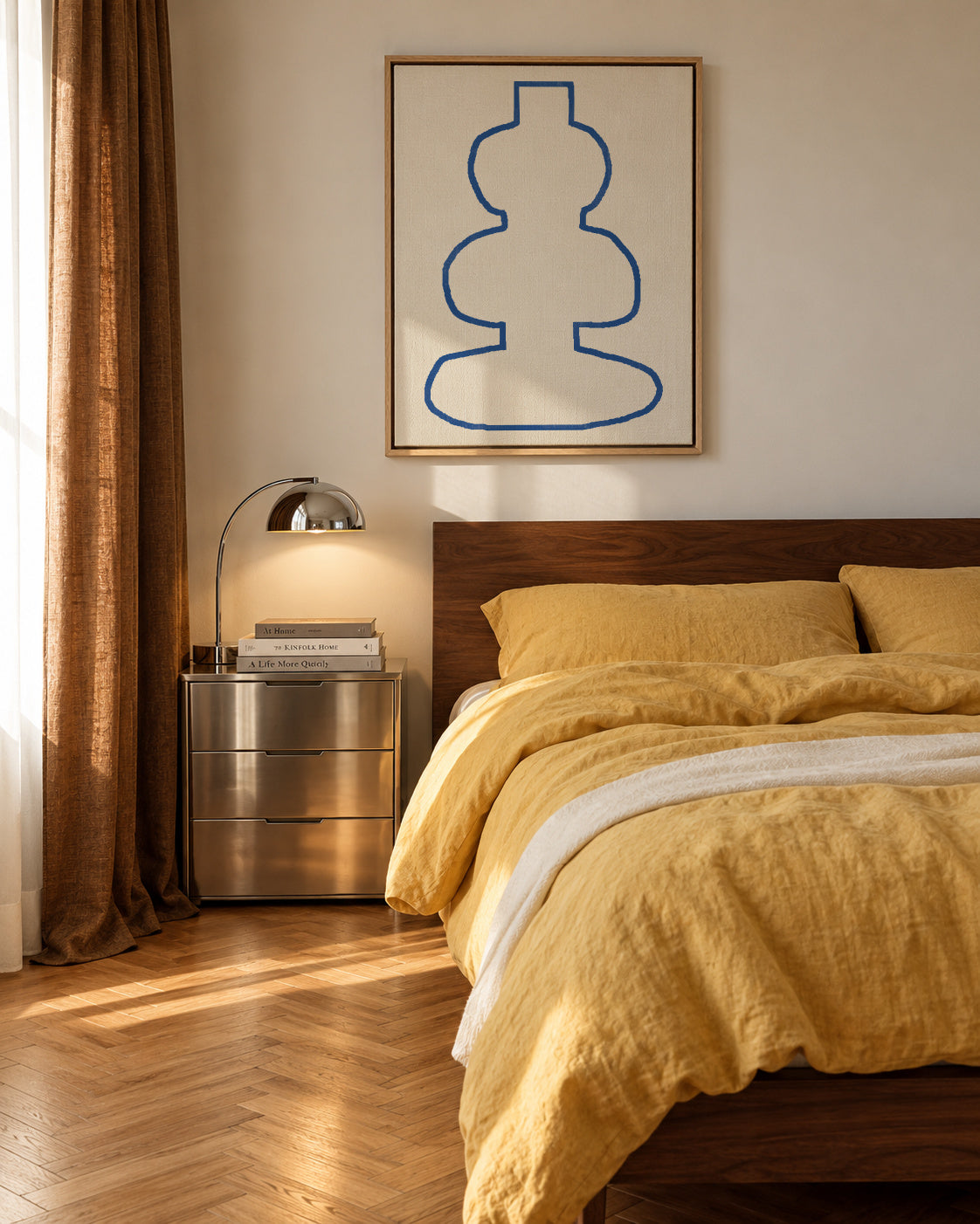 Vase No13 - Framed canvas in an interior