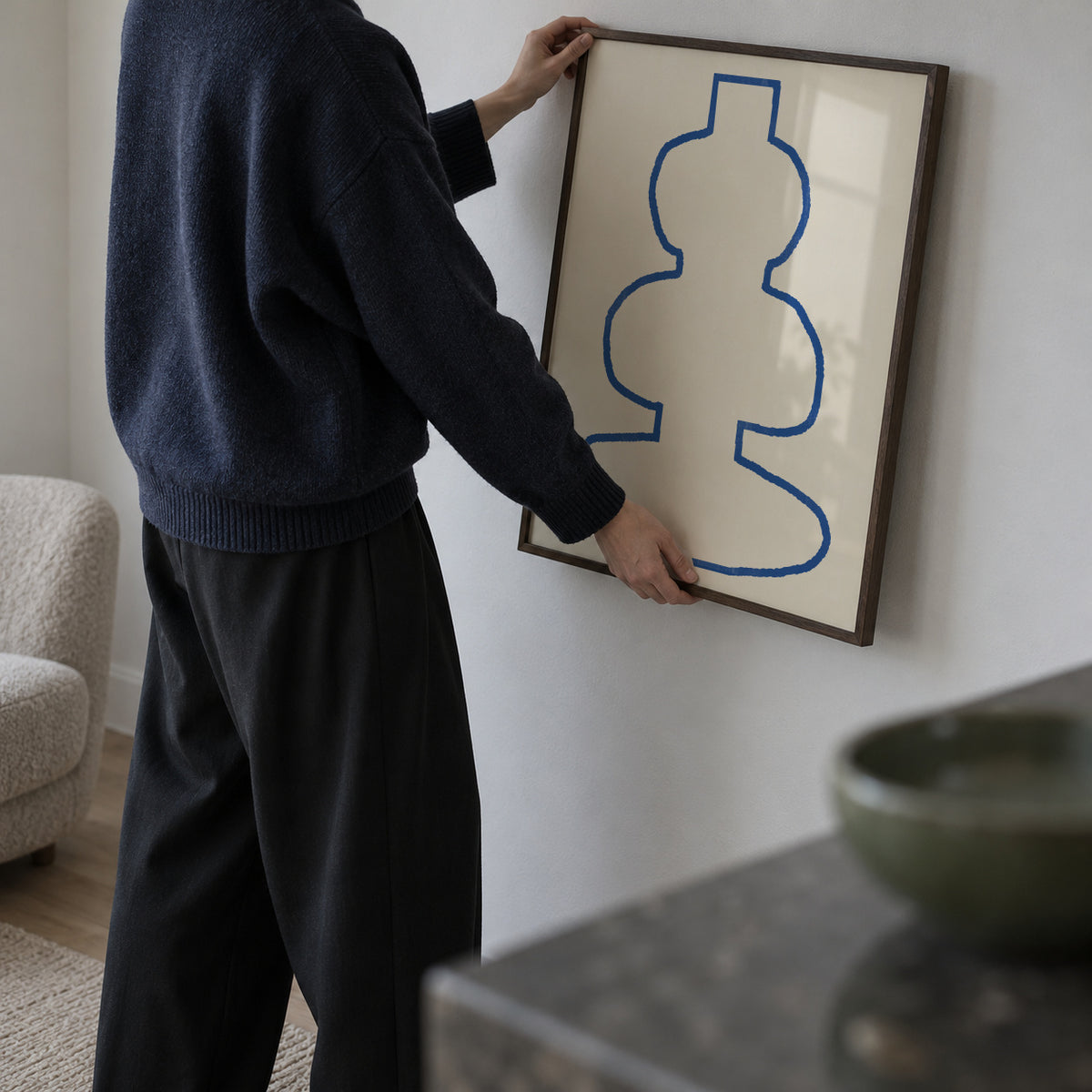 Vase No13 - Framed poster in an interior