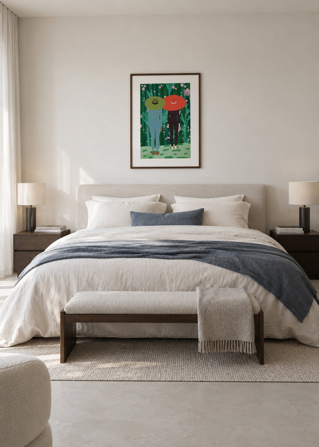 Jungle Pijamas - Framed poster in an interior