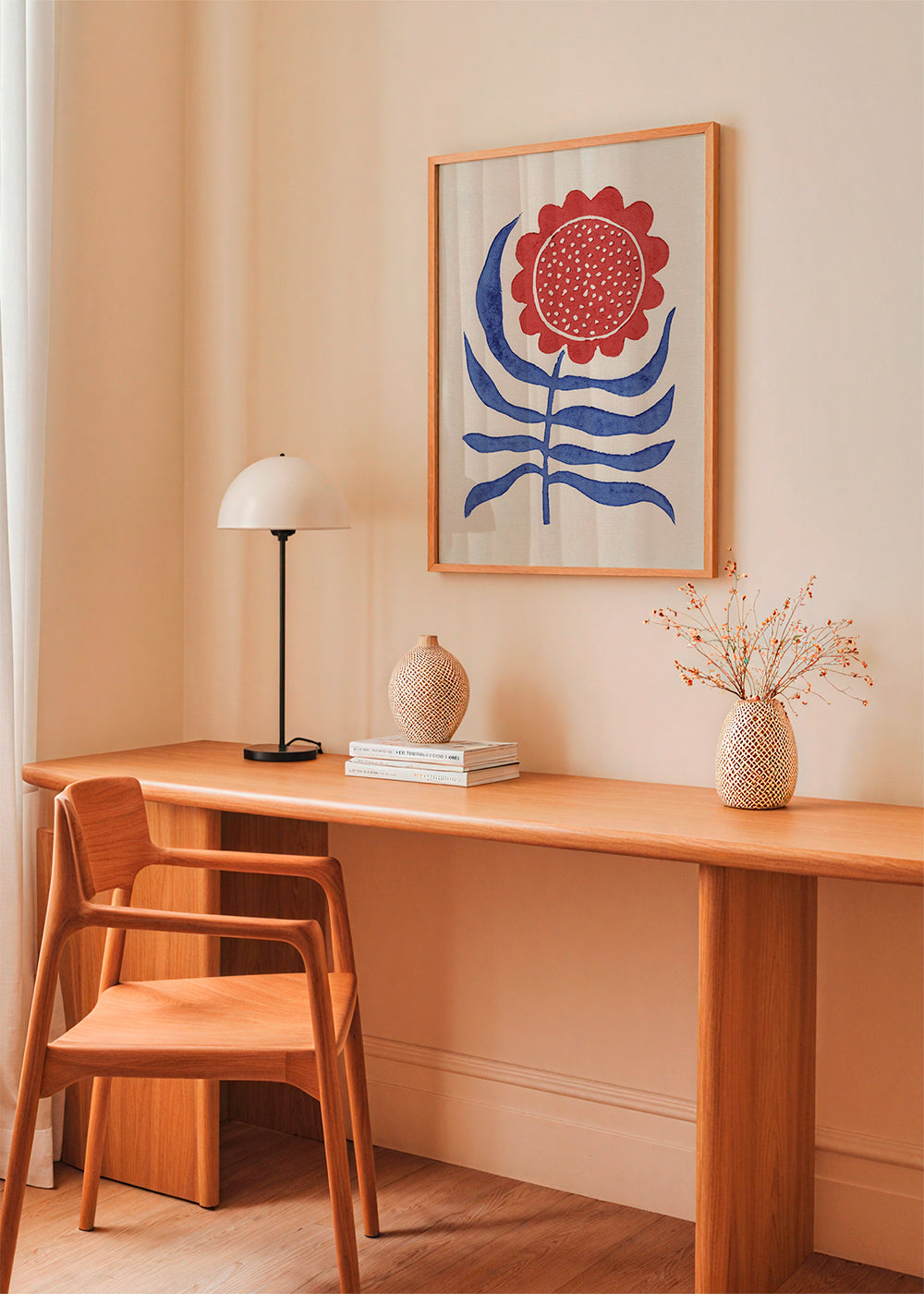 Red Flower / Lino Print - Alisa Galitsyna