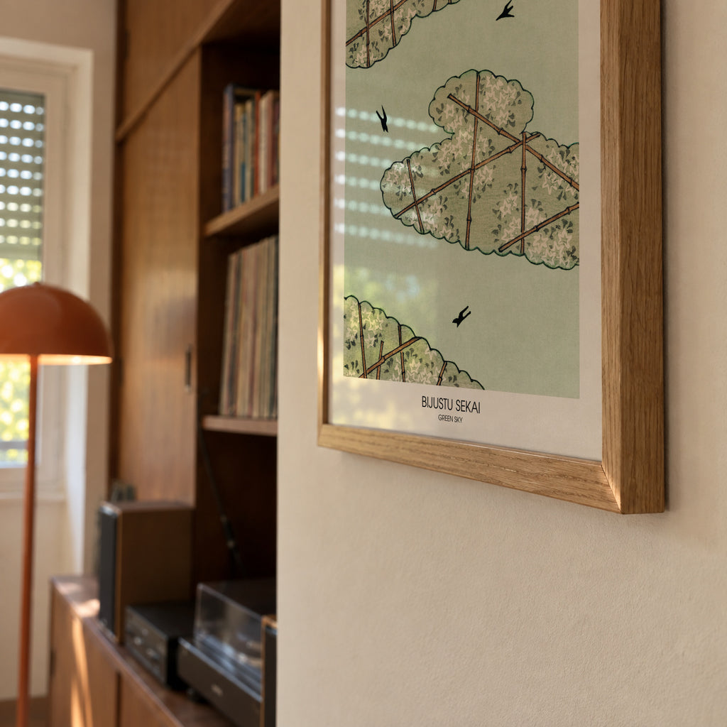 Green Sky - Framed poster detail