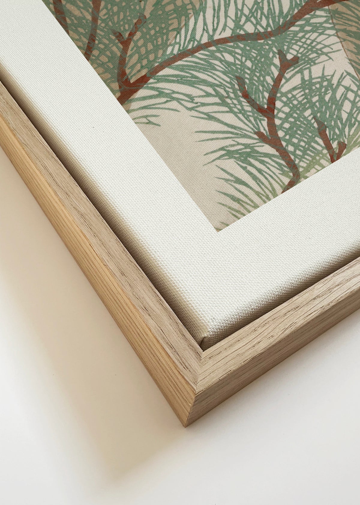 Cranes From Momoyogusa - Framed canvas detail