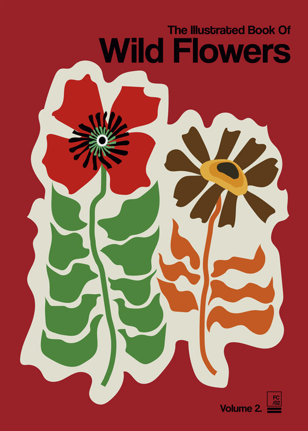 The Illustrated Book Of Wild Flowers Vol.2 Red - Frances Collett