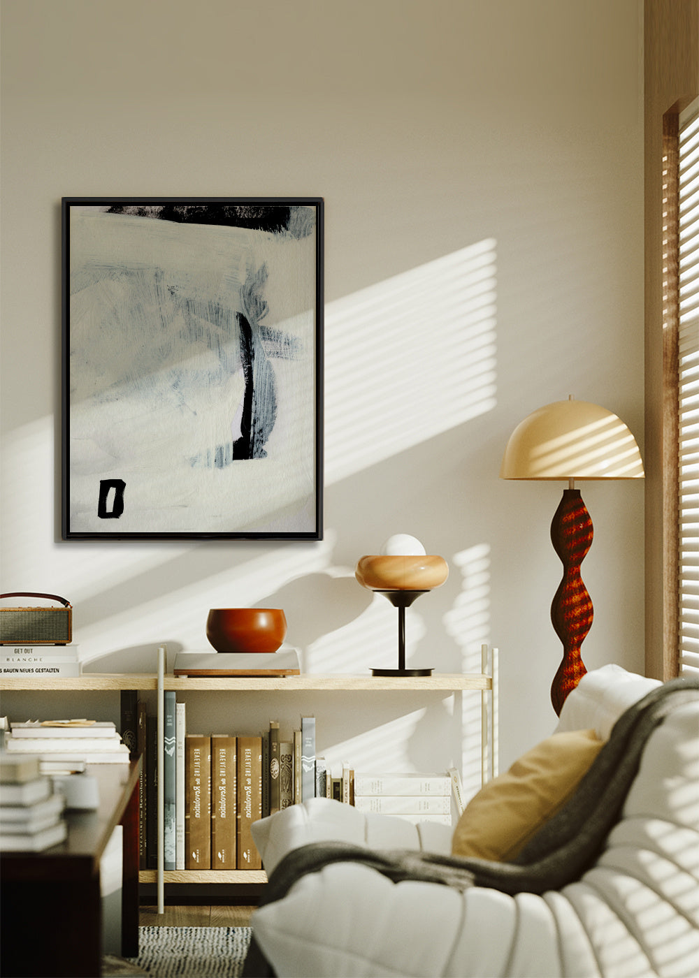 Beyond - Framed canvas in an interior