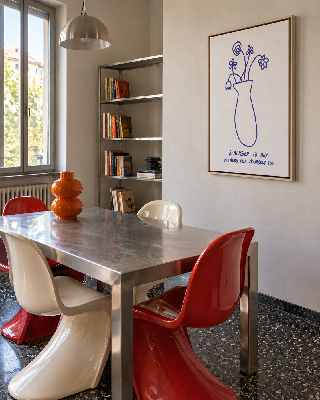 Buy Flowers for Yourself - Framed canvas in an interior