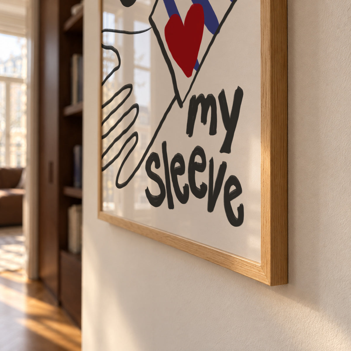 Heart On My Sleeve - Framed poster detail