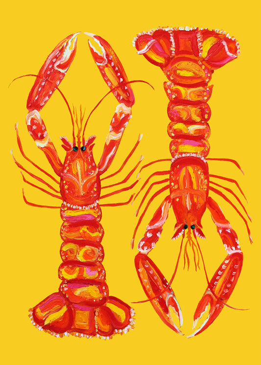 Langoustines On Yellow - Alice Straker