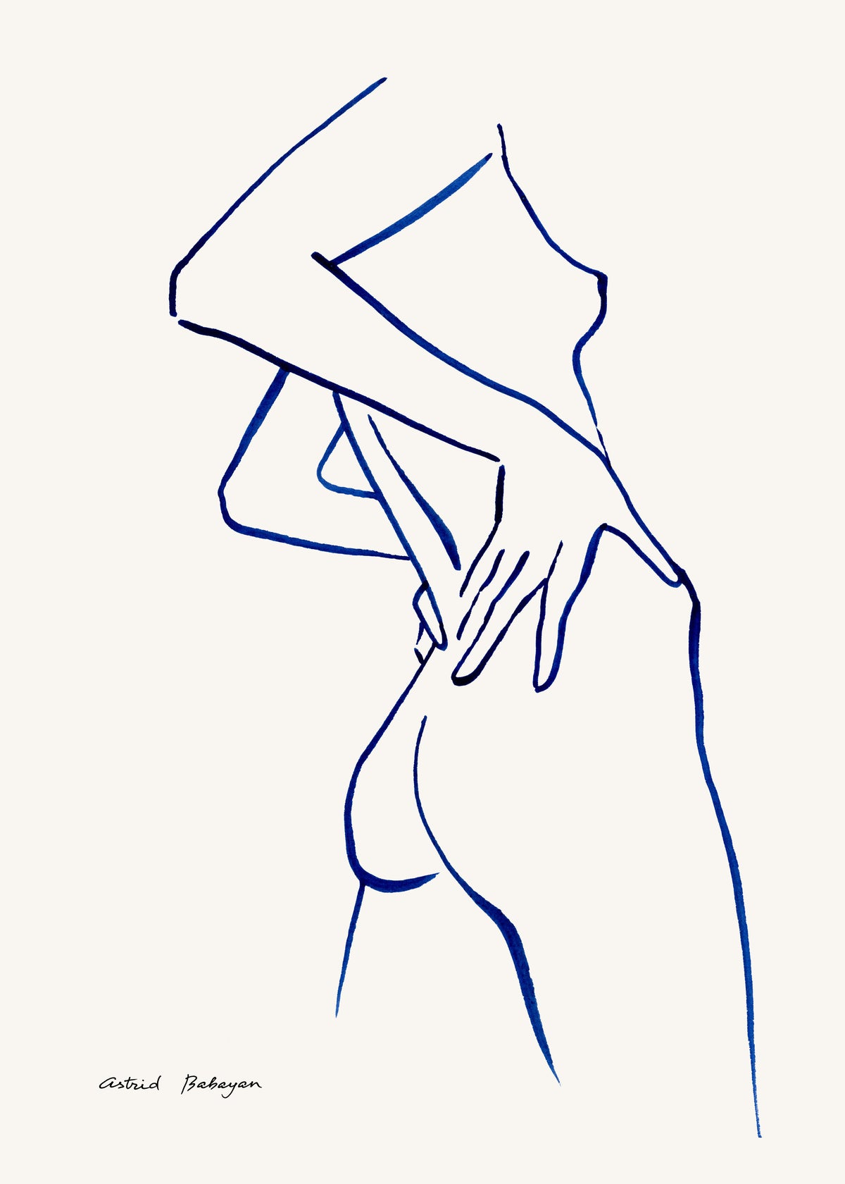 Blue line #1 - Unframed art print