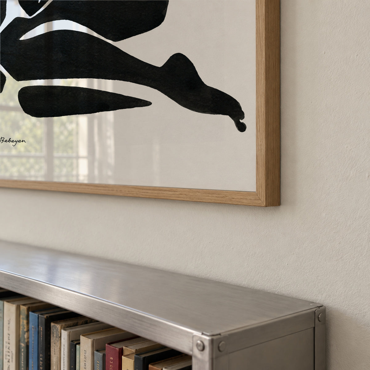 Black figure #6 - Framed poster detail