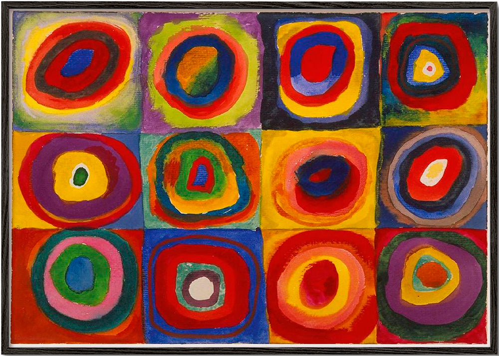 Colour Study - Squares and Concentric Rings - Vasili Kandinsky
