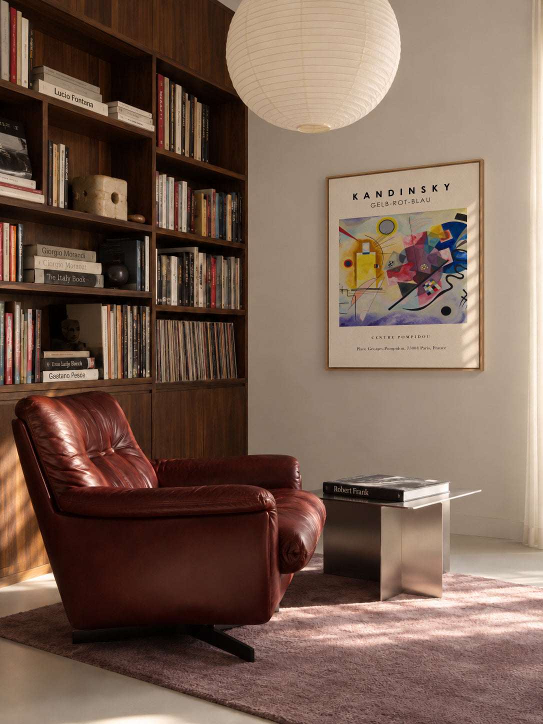 Gelb-Rot-Blau Exhibition - Vasili Kandinsky - Framed canvas in an interior