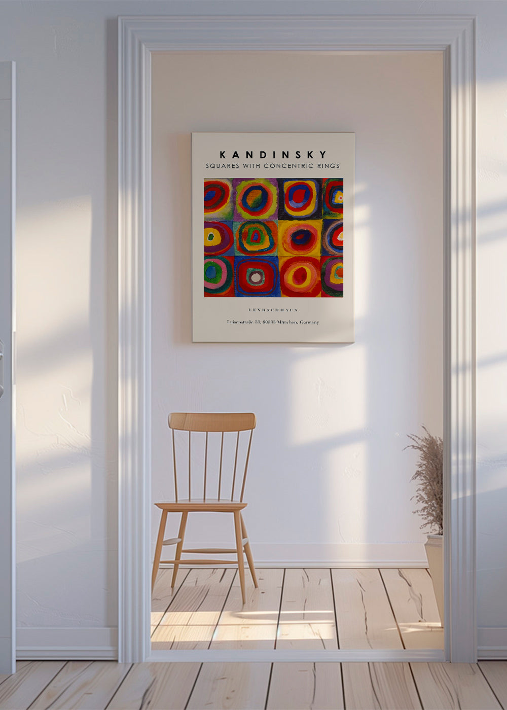 Colour Study - Squares and Concentric Rings Exhibition - Vasili Kandinsky