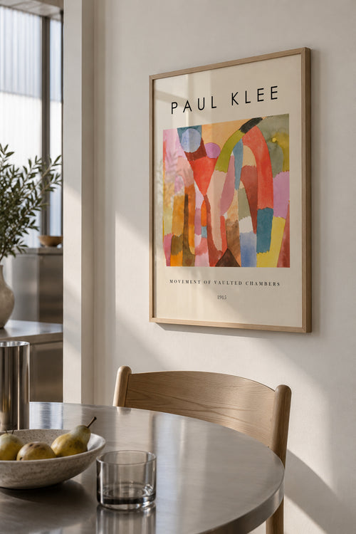 Movement of Vaulted Chambers Exhibition - Paul Klee - Framed poster in an interior