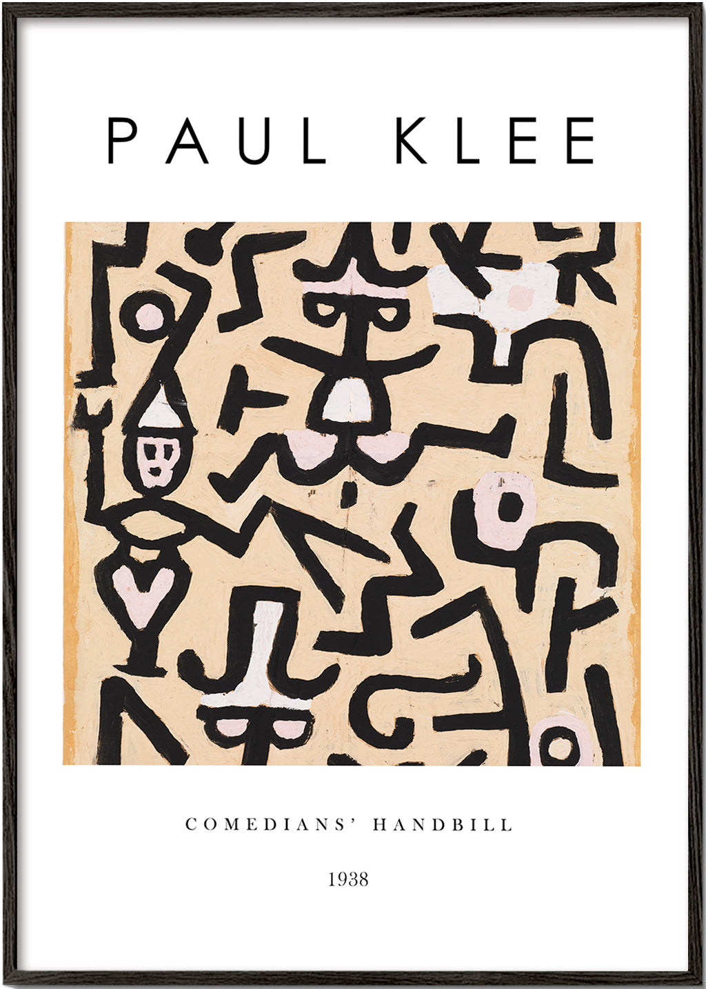 Comedians' Handbill Exhibition White - Paul Klee