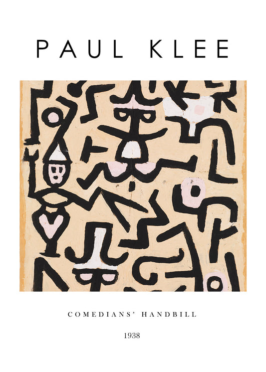 Comedians' Handbill Exhibition White - Paul Klee