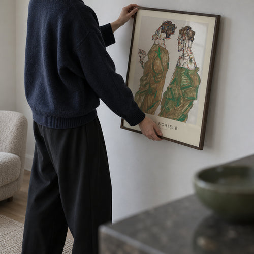 Devotion (Special Edition) - Egon Schiele - Framed poster in an interior