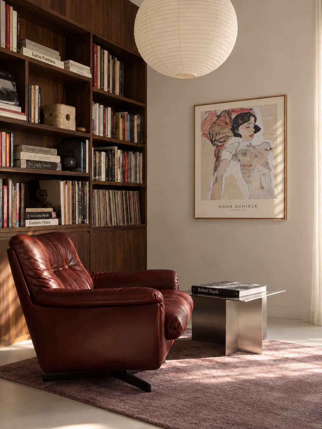 The Dream (Special Edition) - Egon Schiele - Framed canvas in an interior