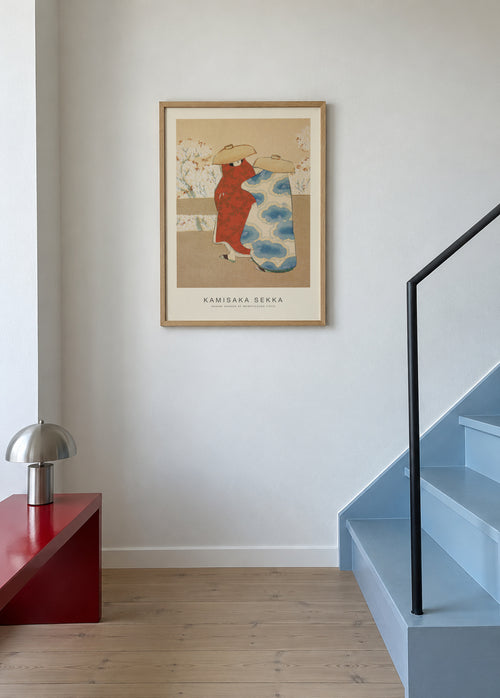 Hanami Season of Momoyogusa (Special Edition) - Kamisaka Sekka - Framed poster in an interior