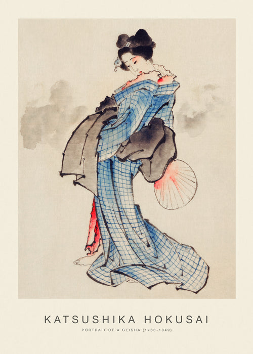 Portrait of a Geisha (Special Edition) - Katsushika Hokusai - Unframed art print