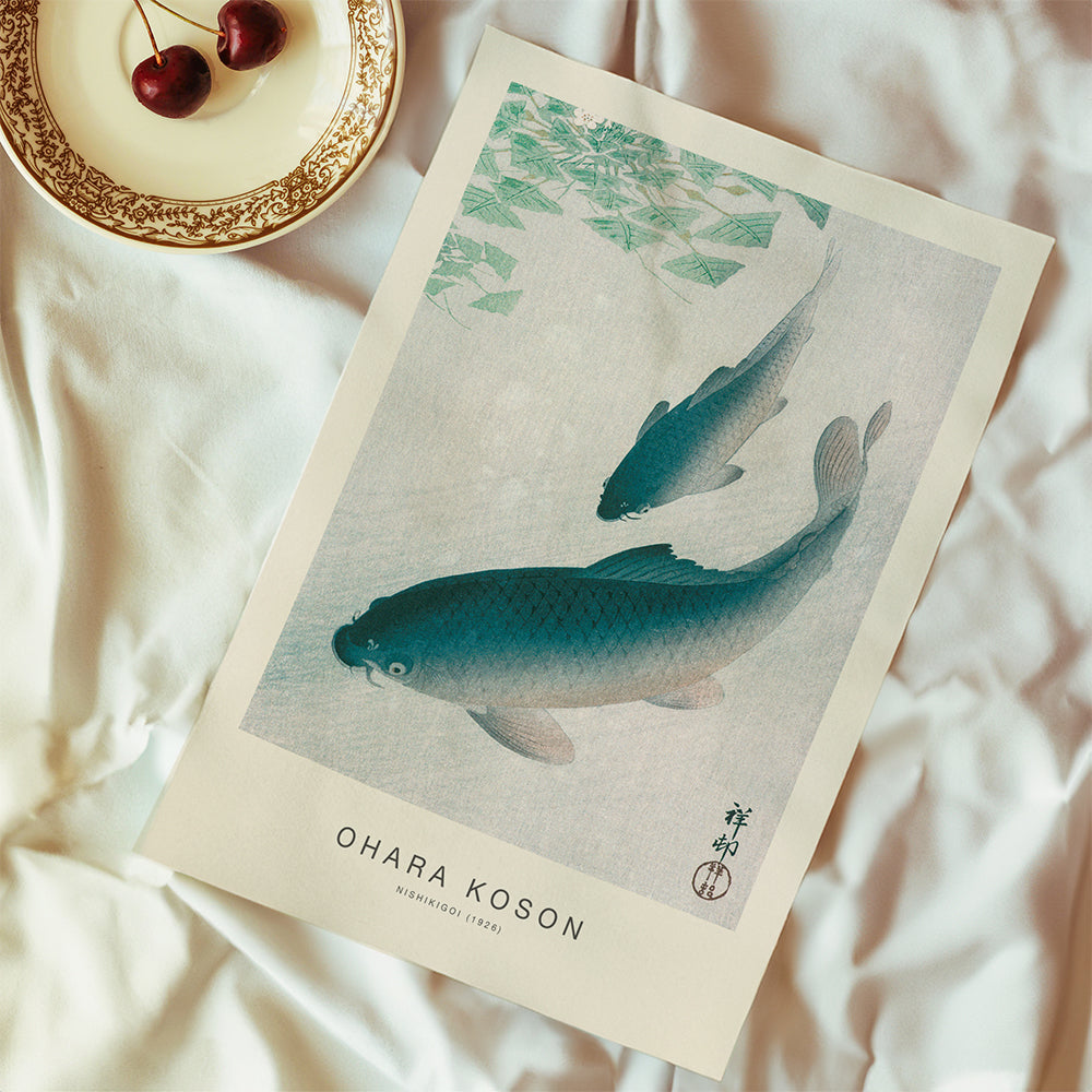 Nishikigoi, Two Koi Carp (Special Edition) - Ohara Koson
