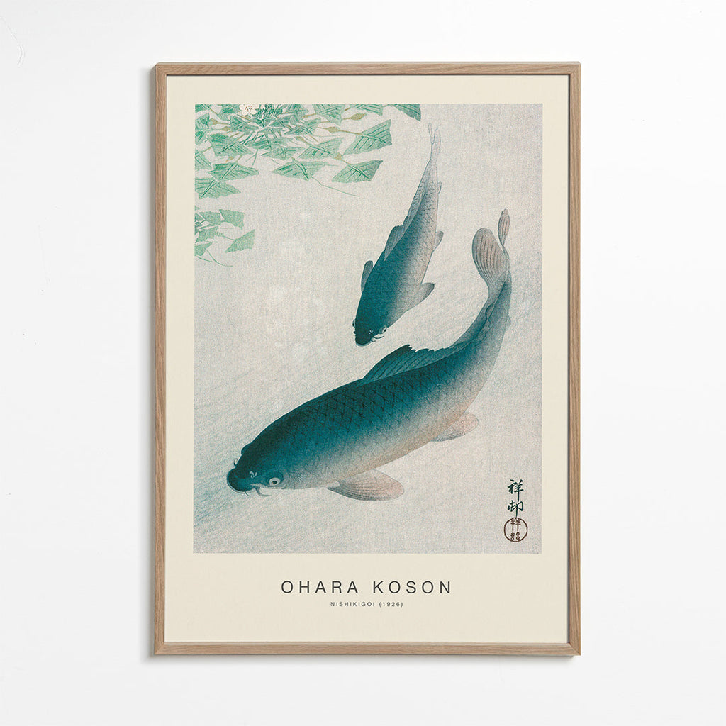 Nishikigoi, Two Koi Carp (Special Edition) - Ohara Koson