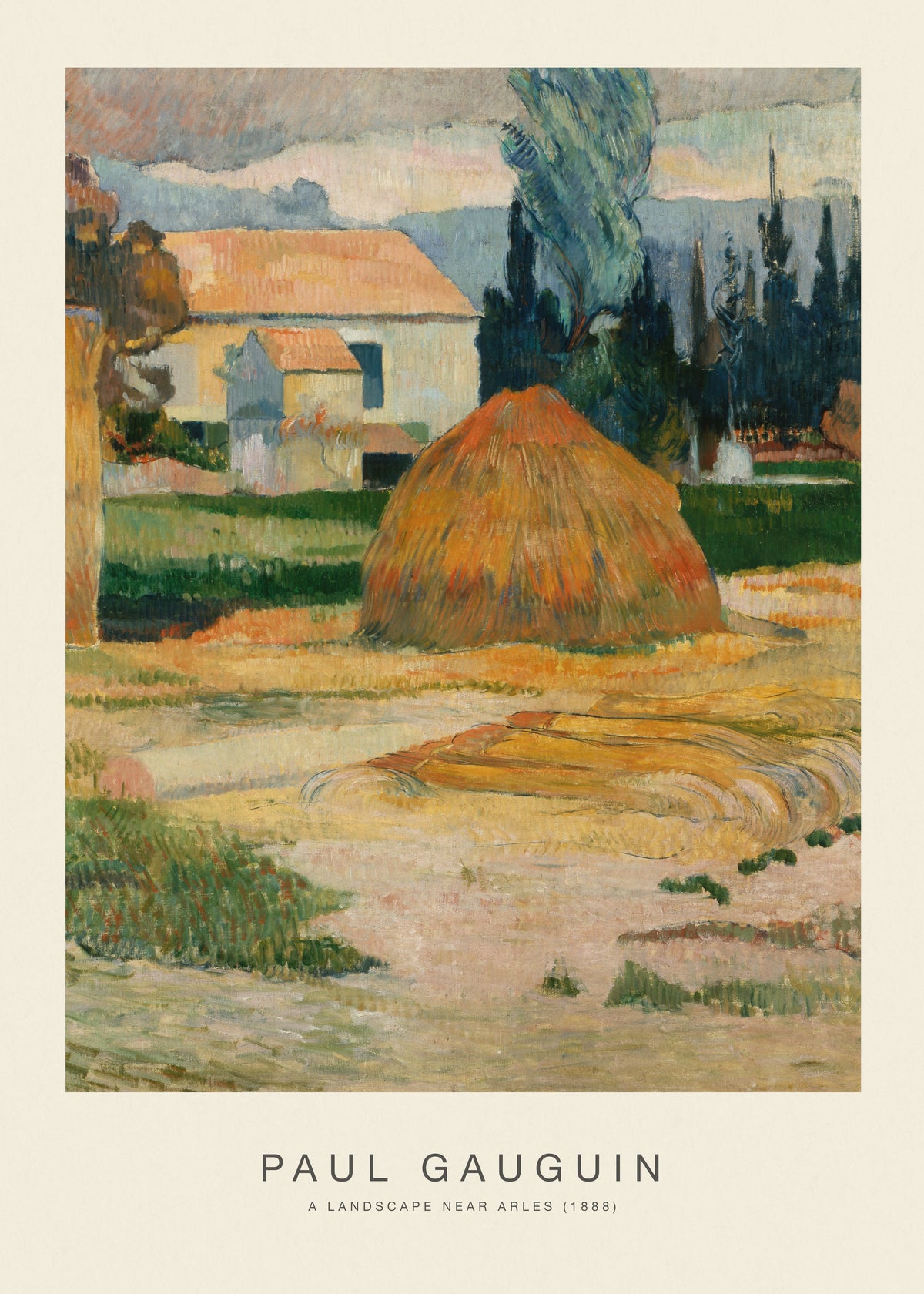 A Landscape Near Arles (Special Edition) - Paul Gauguin - Unframed art print