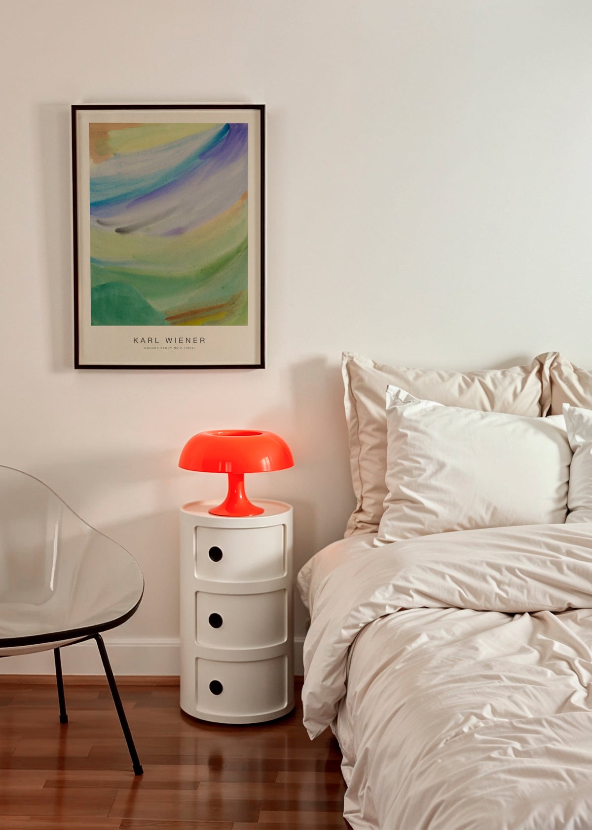 Colour Study No.2 - Karl Wiener - Framed poster in an interior