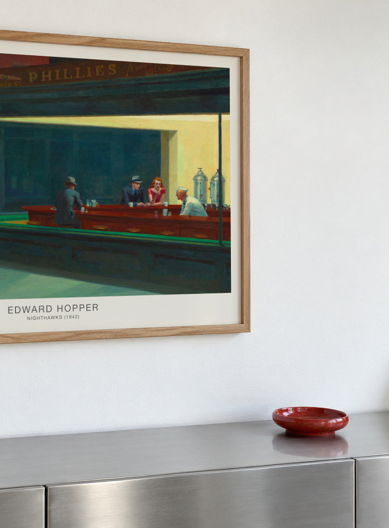 Nighthawks (Special Edition) - Edward Hopper - Framed poster detail